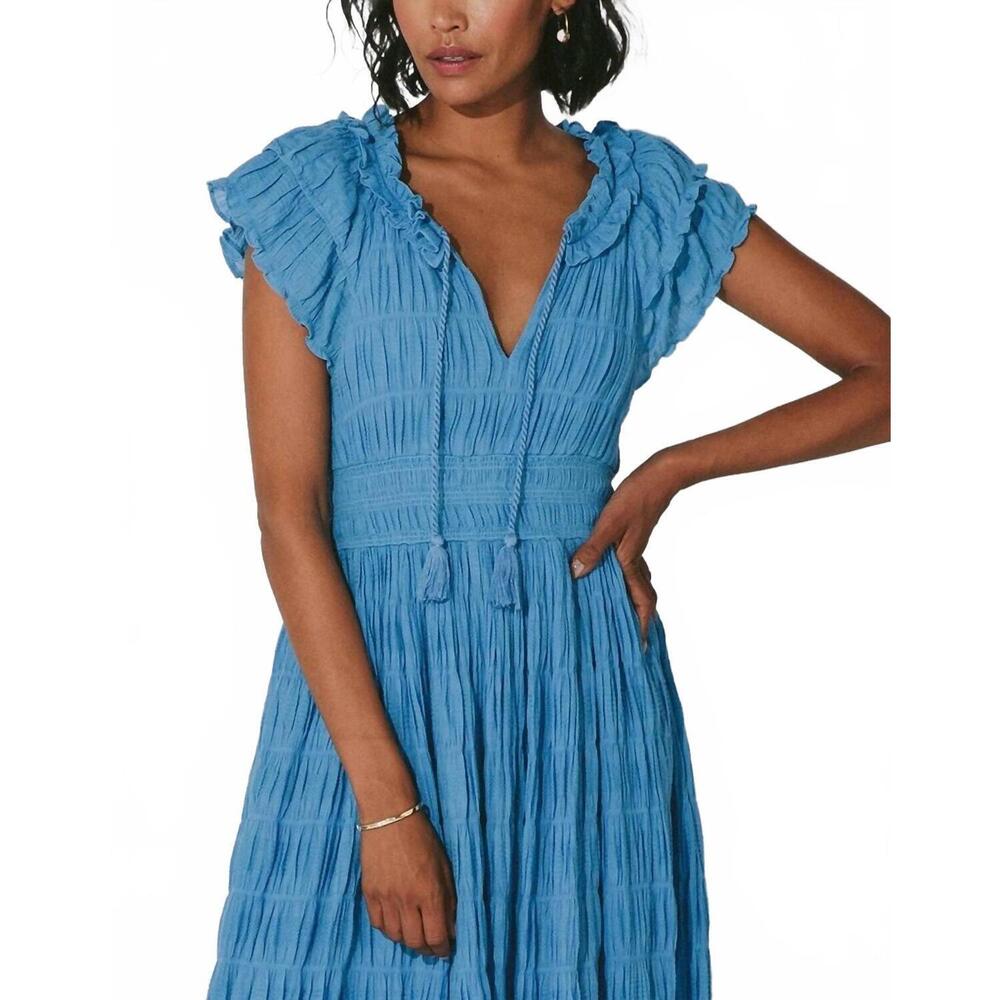 NEW CLEOBELLA santana ankle dress in sky blue - Picture 4 of 4